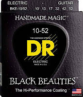 Струны для электрогитары DR BKE-10 52 Black Beauties Big Heavy K3 Coated Electric Guitar Str KP, код: 6555804