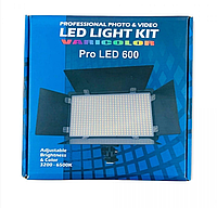Прямоугольная светодиодная LED лампа U600 для фото, видео постоянный свет для фотостудии с штативом и треногой