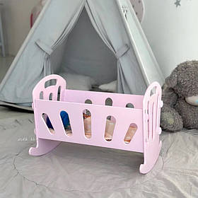 Ліжечко для ляльок + постіль! Іграшкове ліжечко !