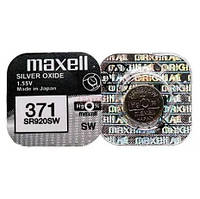 Батарейка Maxell таблетка SR371 920SW 1шт уп TN, код: 8328017
