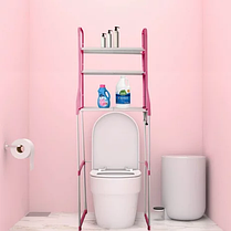 Полиця над унітазом Toilet Rack, Органайзер місця в туалетній кімнаті, фото 6