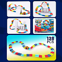 Автомобільна гоночна траса з машинкою Cheangeble Track 138 pcs, Іграшка для дітей, фото 5
