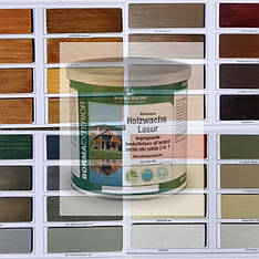 Морилка лазур на водній основі NATURAQUA HOLZWACHS LASUR (Італія), 32 кольори,100мл Розлив