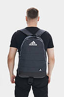 Рюкзак Матрас темный меланж Adidas белое лого (1815998907) EM, код: 8039247