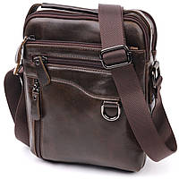 Практичная мужская сумка Vintage 20824 кожаная Коричневый US, код: 7673973