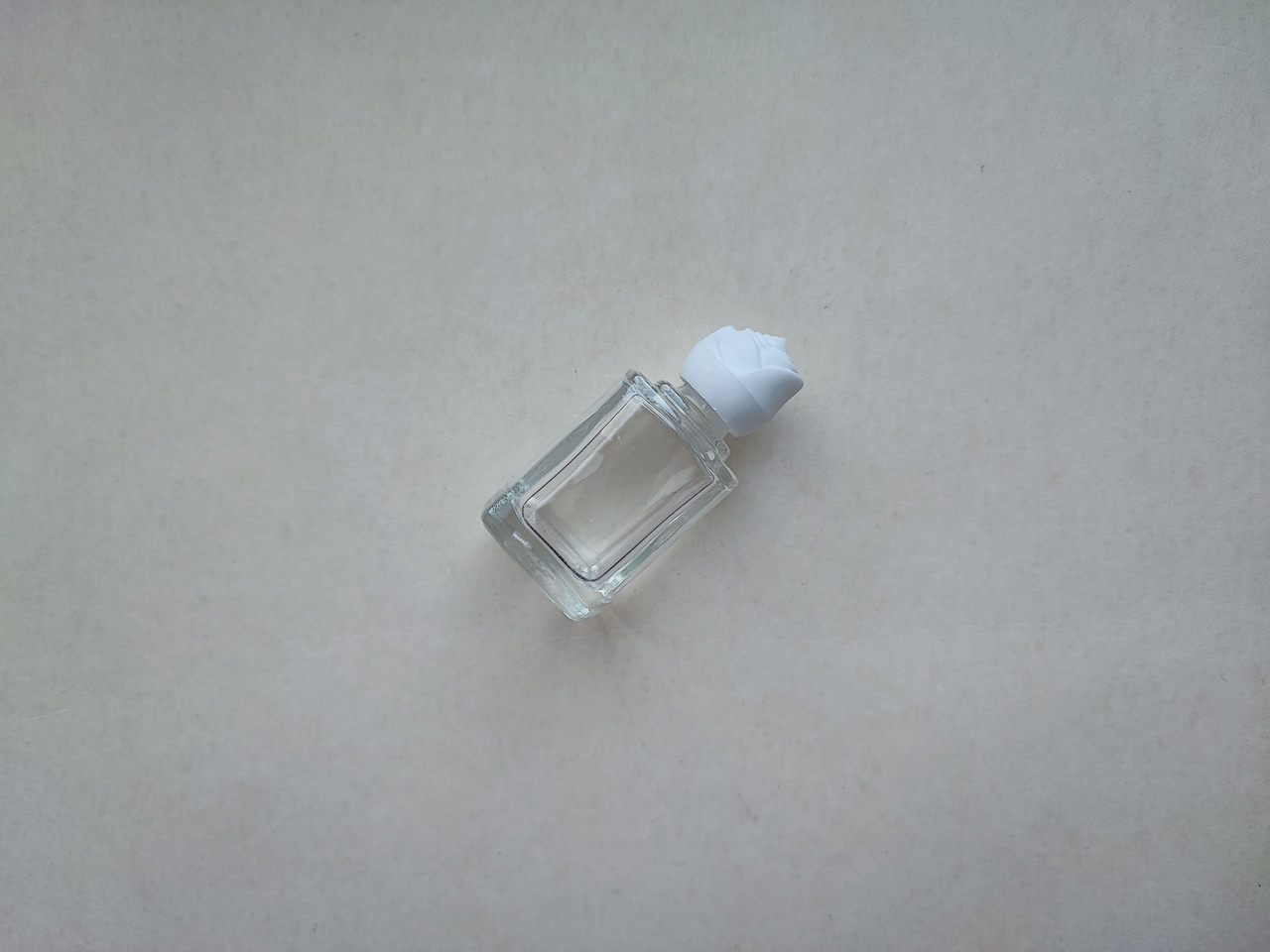 12 мл Квадрат флакончик скляний прозорий з кришкою біла троянда, пляшка, атомайзер, флакон, ємкість, пляшечка