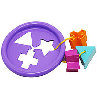 Игрушка развивающая Wader Логическое кольцо 5 ел фиолетовая (39165) FG, код: 7694873