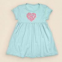 Легкое летнее платье для девочки Dexters heart 116 см зеленый (131644868798) IN, код: 8335639