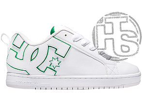 Жіночі кросівки DC Shoes Court Graffik Leather White Green ALL16302
