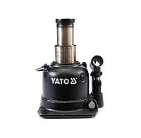 Домкрат гидравлический бутылочный с двойным штоком YATO YT-1713, 10 т 125-215 мм