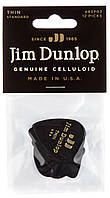 Медиаторы Dunlop 483P03TH Genuine Celluloid Black Thin Player's Pack (12 шт.) NB, код: 6555671