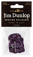 Медиаторы Dunlop 483P13TH Genuine Celluloid Purple Pearloid Thin Player's Pack (12 шт.) NB, код: 6555686