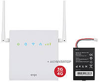 Маршрутизатор LTE CPE Wi-Fi роутер ERGO R0516 с аккумулятором (6529790) GG, код: 1865548