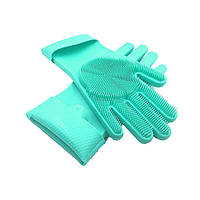 Перчатки с щеткой для уборки и мытья посуды Kitchen Gloves 5511 SC, код: 8179033