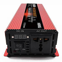 Инвертор напряжения HOULI 3000W 12V в 220V Чистый синус Красный (IN3W12V22V) GG, код: 7722232