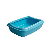 Туалет для кішок під наповнювач із лопаткою Animall CNR-106 50х37х13.5 см Блакитний (2000981202 UP, код: 7638627