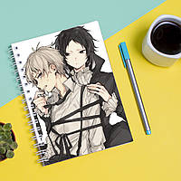 Скетчбук Sketchbook блокнот для рисования с принтом Bungou Stray Dogs - Бродячие псы 12 А3 Ка PM, код: 8301418