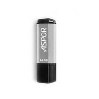 USB Flash Aspor AR121 64GB - серебро BK, код: 8348613