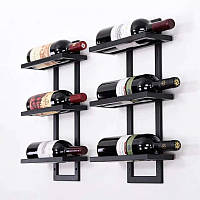 Комплект полок для хранения вина GoodsMetall в стиле Лофт 400х250х120 СТЖ232 TO, код: 6609308