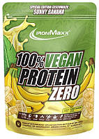 Протеин IronMaxx 100% Vegan Protein Zero 500 g 16 servings Banana LW, код: 7670044