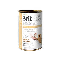 Влажный корм для собак с заболеванием печени Brit GF Veterinary Diets Dog Hepatic 400 г (8595 PS, код: 7620751