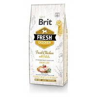 Сухой корм для взрослых собак Brit Fresh Great Life с курицей и картофелем 12 кг (85956025307 PS, код: 7567931