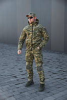 Тактическая куртка летняя легкая пиксель гретта Военная курткас капюшоном ЗСУ камуфляж