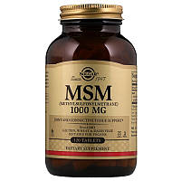 Метилсульфонилметан MSM Solgar 1000 мг 120 таблеток PR, код: 7701170
