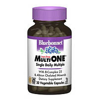 Витаминно-минеральный комплекс Bluebonnet Nutrition MultiONE Iron free 30 Veg Caps TR, код: 7517514