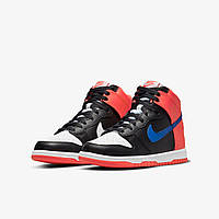 Кроссовки подростковые Nike Dunk High Knicks (Gs) (DB2179-001) 37.5 Красно-белый GT, код: 7485740