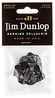 Медиаторы Dunlop 483P02MD Genuine Celluloid Black Pearloid Medium Player's Pack (12 шт.) UM, код: 6555668