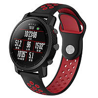 Ремешок 22мм BeWatch sport-style для Amazfit Stratos | Pace | GTR 47 мм Черно-Красный (102011 BB, код: 2354611