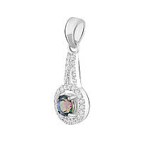 Серебряная подвеска SilverBreeze с мистик топазом 1.26ct (2118763) EV, код: 8025543