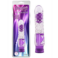 Вибратор с пупырышками Chisa фиолетовый Crystal Jelly Pleaser TV, код: 7837691