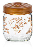 Банка Herevin Decorated Jam Jar-Homemade With Love 0.425 л (6857077) TV, код: 8347135