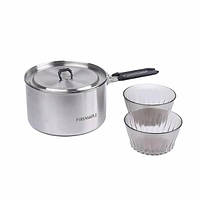 Казанок из нержавеющей стали Fire Maple Antarcti Pot 1,5 л First Ascent (1060-Antarcti 15) QT, код: 7513273