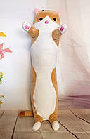 М'яка Іграшка Кіт Довгий 70см рудий Подушка Обнімашка  серія "кіт батон"