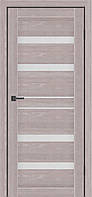Дверное полотно MS Doors GEORGIA 70см дуб серый стекло сатин IN, код: 7757661