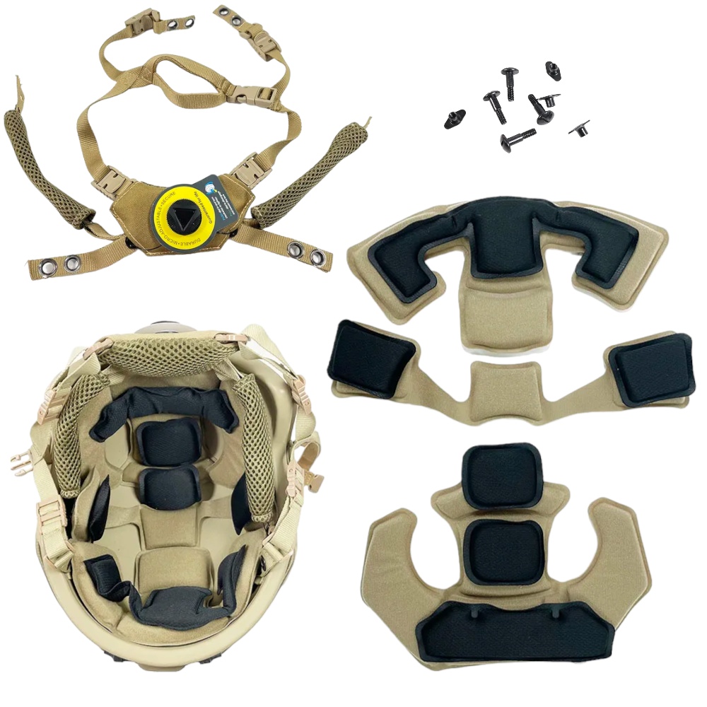 Підвісна система TEAM WENDY для шолома комплект, підвіс для військової каски fast койот