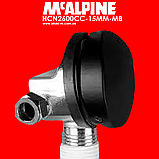 Сифон для ванни з механізмом наповнення через перелив чорний матовий клік-клак HCN2600CC-15MM-MB McALPINE, фото 5