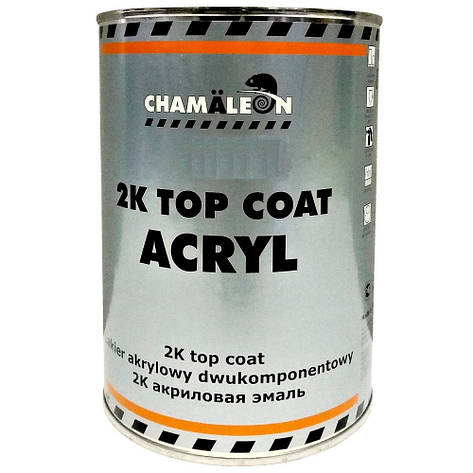 Акрилова автоемаль без затверджувача колір Lada 1025 помаранчевий Chamaleon 2K Top Coat Acryl 800мл, фото 1