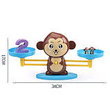 Дитяча навчальна гра математичні ваги утримає баланс 2Life Мавпочка Коричневий (v-11299) SC, код: 8316928, фото 2