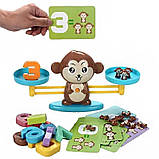 Дитяча навчальна гра математичні ваги утримає баланс 2Life Мавпочка Коричневий (v-11299) SC, код: 8316928, фото 4