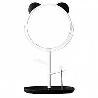 Зеркало с подставкой под украшения Panda 33 х 17 см Черный (hub_3z91q8) BB, код: 7574049
