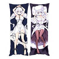 Подушка обнимашка дакимакура Аврора Лазурный путь Azur Lane 120x40см (22150) Bioworld SB, код: 8235541