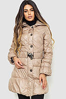 Куртка женская с поясом бежевый 235R803 Ager M GT, код: 8453773