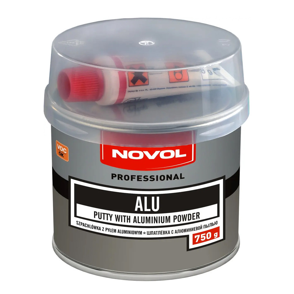 Шпаклевка автомобильная с алюминиевой пылью Novol ALU 0.75 кг GG, код: 8195716 - фото 1 - id-p2159553395