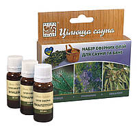 Набор эфирных масел Flora Secret для сауны и бани Целебная сауна 3 по 10 мл (F53) NL, код: 2728766