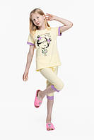 Пижама для девочки Misenza 06807 4-5 Желтый (2000989729631) BK, код: 8310583