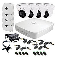 Комплект видеонаблюдения внутренний Dahua 2 Мп на 4 видеокамеры NX, код: 7932327